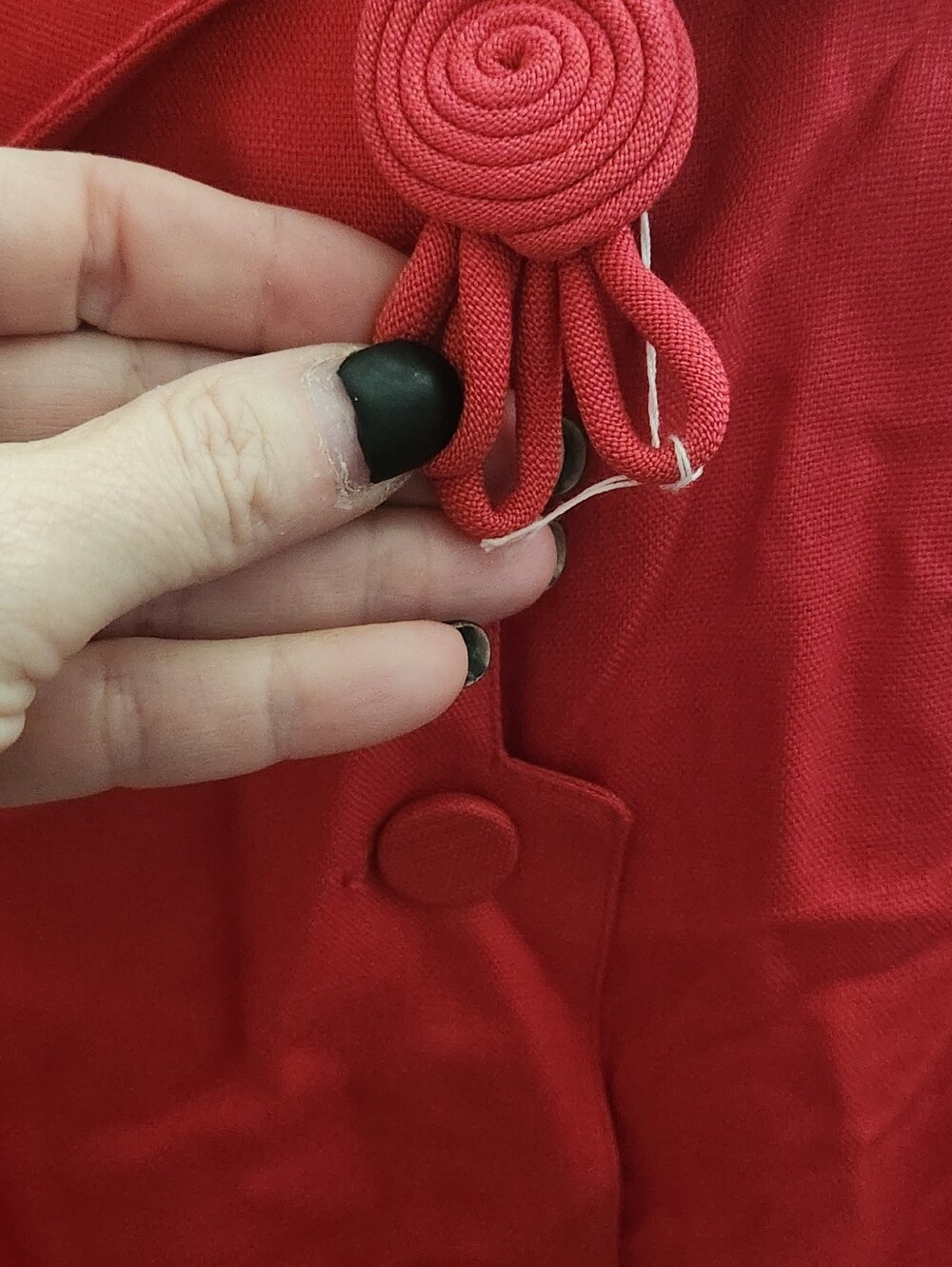 Late 40s Irish Linen Wiggle Dress - Picture 3 of 6